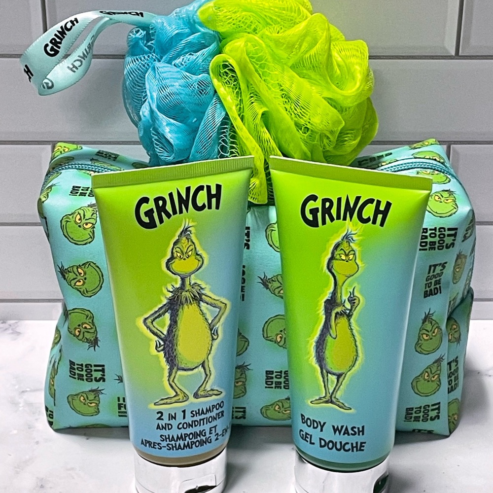 Grinch Stink Stank Stunk Wash Bag Set